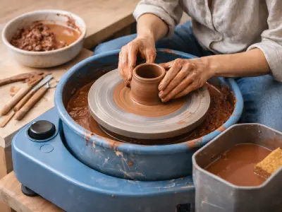 Tour de potier pour débutant avec argile